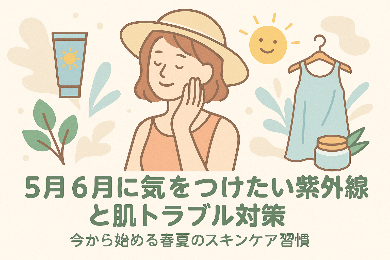 5月6月に気をつけたい紫外線と肌トラブル対策！今から始める春夏のスキンケア習慣☀️