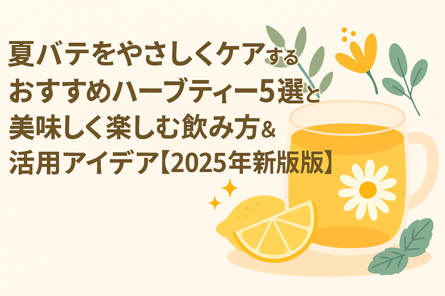 夏バテ予防に最適！美味しいハーブティ５選、美味しい飲み方もご紹介！