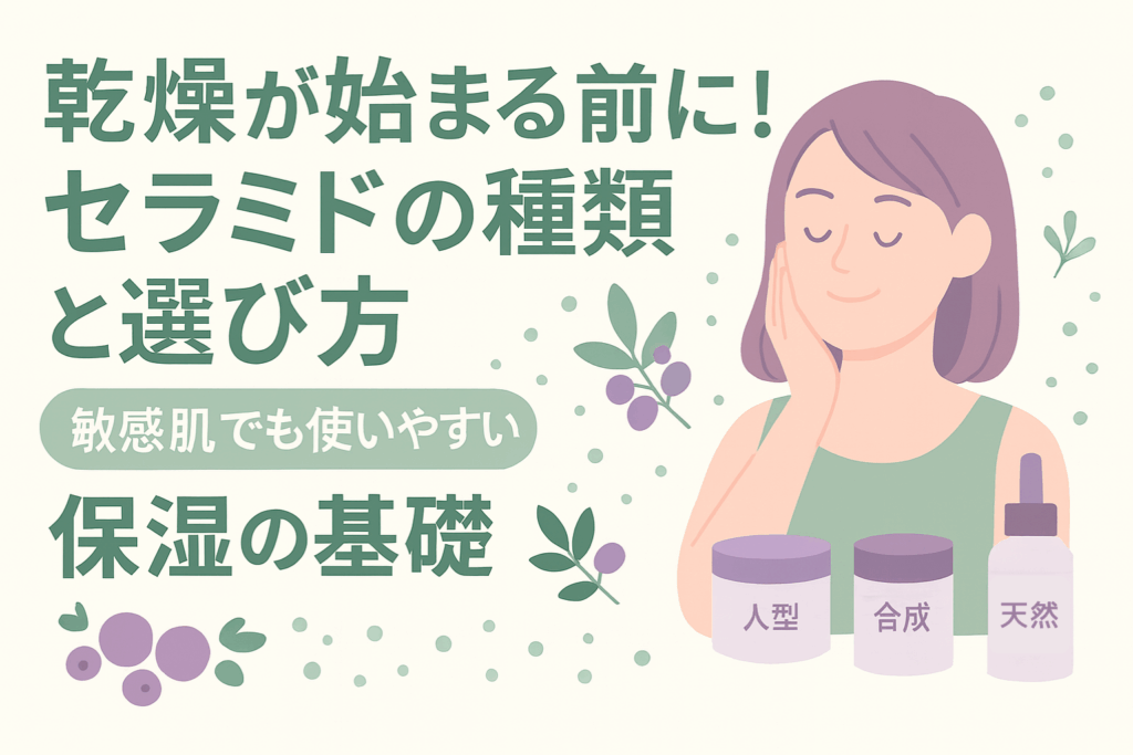 乾燥が気になる季節の前に！初秋から始めるセラミドの乾燥対策と選び方