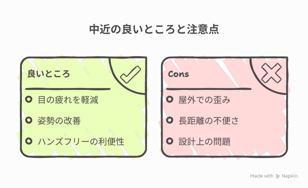 中近の良いところと注意点
