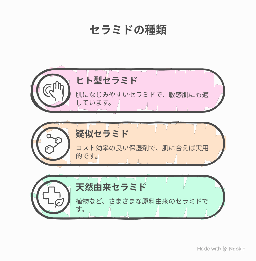 主なセラミドの種類
