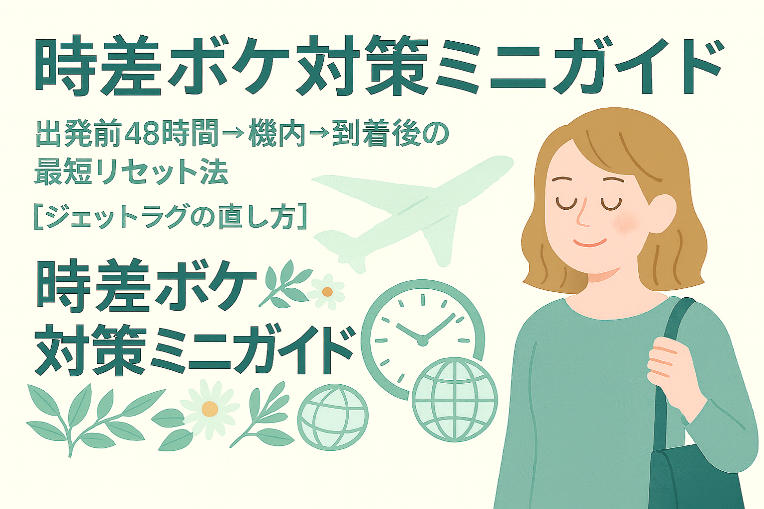 時差ボケを予防するミニガイド！旅行前にできる簡単な対策をご紹介！